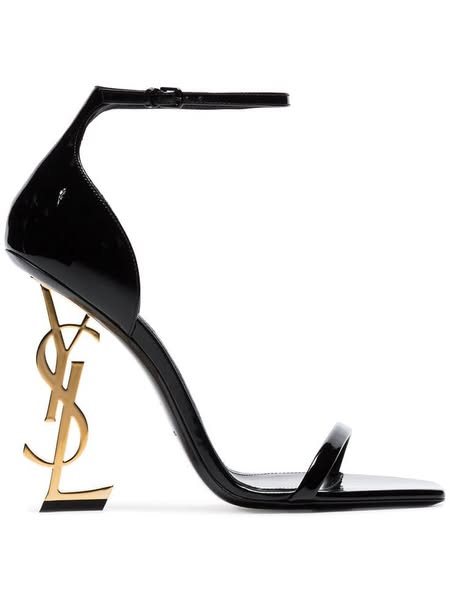 YSL Elegant Black Ankle-Strap Heels – Free Delivery with Gifts