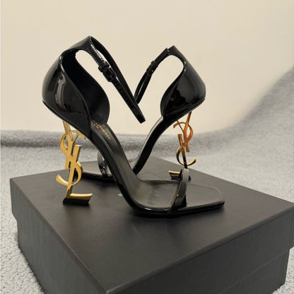 YSL Elegant Black Ankle-Strap Heels – Free Delivery with Gifts